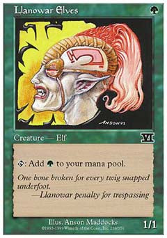 Llanowar Elves (Classic 6th Edition) Medium Play
