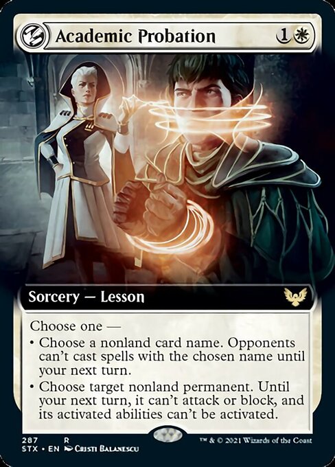 Academic Probation (Extended Art) (Strixhaven) Light Play