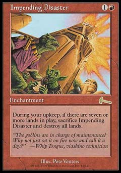 Impending Disaster (Urza's Legacy) Near Mint Foil