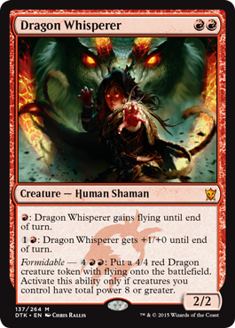 Dragon Whisperer (Dragons of Tarkir) Near Mint Foil