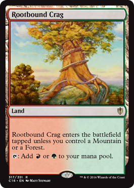 Rootbound Crag (Commander 2016 Edition) Light Play