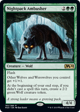 Nightpack Ambusher (Magic 2020 Core Set) Medium Play
