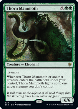 Thorn Mammoth (Throne of Eldraine) Medium Play