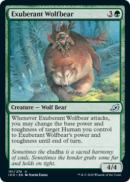 Exuberant Wolfbear (Ikoria: Lair of Behemoths) Near Mint Foil