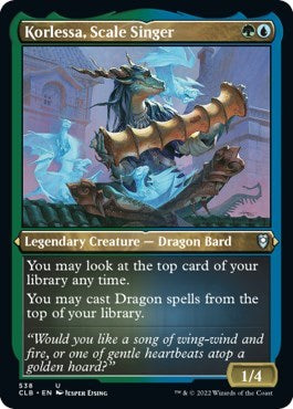 Korlessa, Scale Singer (Etched Foil) (Commander Legends: Battle for Baldur's Gate) Near Mint Foil