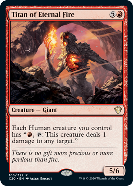 Titan of Eternal Fire (Commander 2020 Ikoria) Near Mint