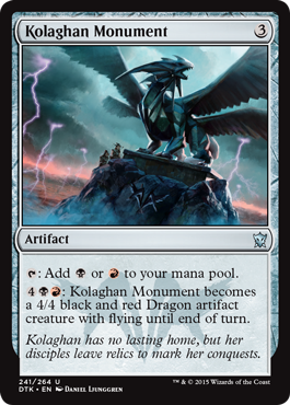 Kolaghan Monument (Dragons of Tarkir) Medium Play