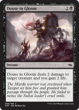Douse in Gloom (Fate Reforged) Light Play