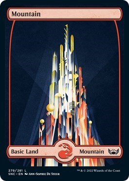 Mountain (279) (Streets of New Capenna) Near Mint Foil