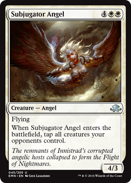 Subjugator Angel (Eldritch Moon) Medium Play