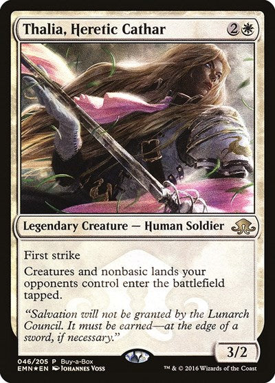 Thalia, Heretic Cathar (Promos: Buy-A-Box) Medium Play Foil