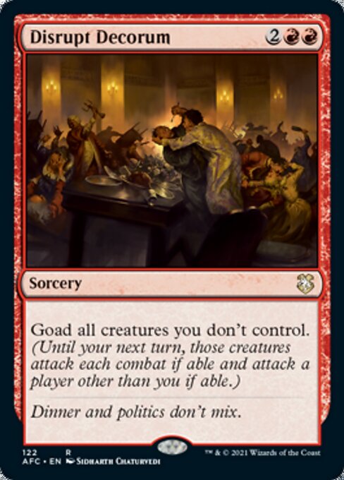 Disrupt Decorum (Commander 2021 Forgotten Realms) Near Mint