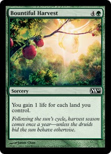 Bountiful Harvest (Magic 2010 Core Set) Medium Play