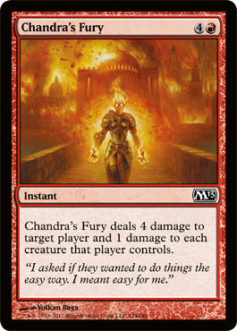 Chandra's Fury (Magic 2013 Core Set) Medium Play