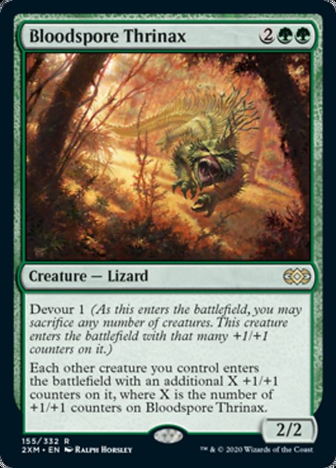 Bloodspore Thrinax (Double Masters) Light Play