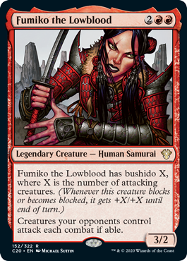Fumiko the Lowblood (Commander 2020 Ikoria) Near Mint