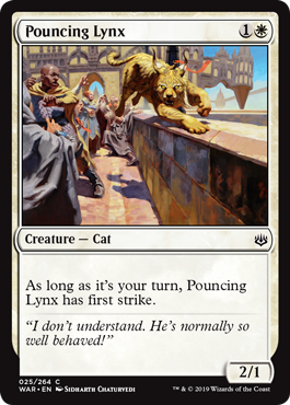 Pouncing Lynx (War of the Spark) Near Mint Foil