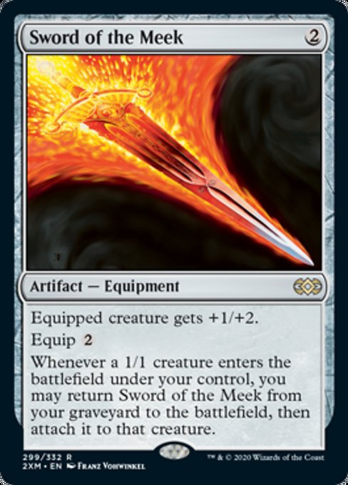 Sword of the Meek (Double Masters) Light Play