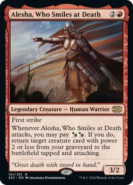 Alesha, Who Smiles at Death (Double Masters 2022) Near Mint Foil