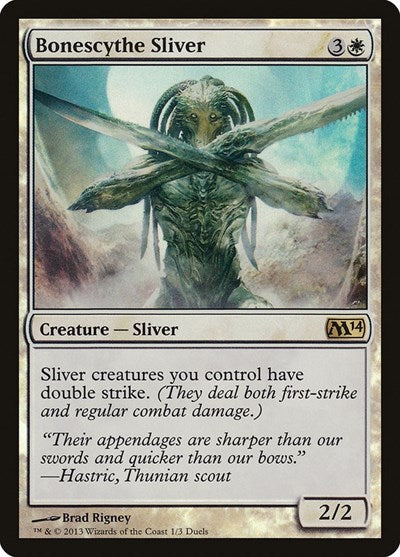 Bonescythe Sliver (Promos: Media) Medium Play Foil