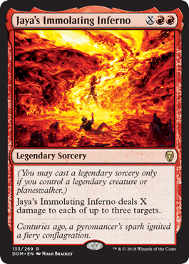 Jaya's Immolating Inferno (Dominaria) Near Mint