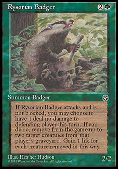Rysorian Badger (Homelands) Medium Play