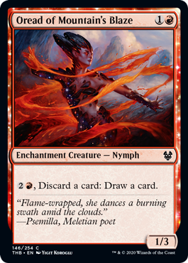 Oread of Mountain's Blaze (Theros Beyond Death) Near Mint Foil
