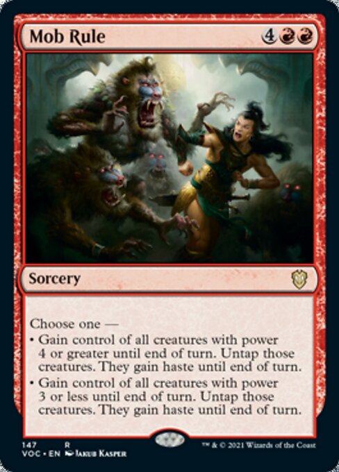 Mob Rule (Commander 2021 Crimson Vow) Near Mint
