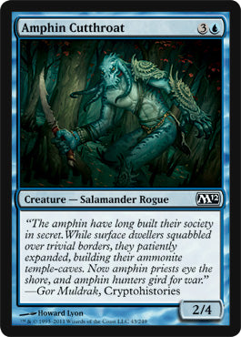 Amphin Cutthroat (Magic 2012 Core Set) Light Play Foil