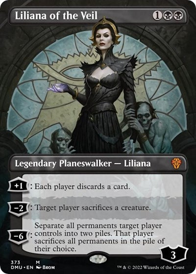 Liliana of the Veil (Borderless) (Dominaria United) Near Mint Foil
