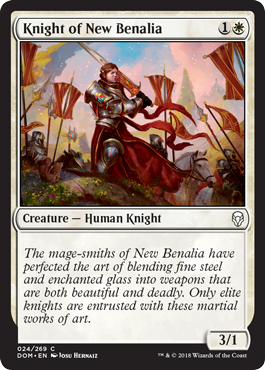 Knight of New Benalia (Dominaria) Light Play