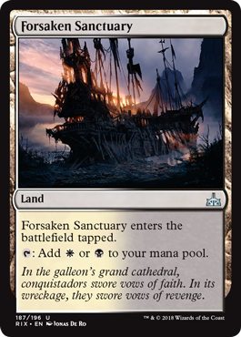 Forsaken Sanctuary (Rivals of Ixalan) Near Mint