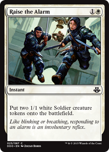 Raise the Alarm (Duel Decks: Kiora vs Elspeth) Medium Play