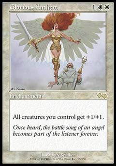 Glorious Anthem (Urza's Saga) Medium Play
