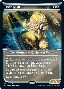 Lion Sash (Showcase) (Kamigawa: Neon Dynasty) Near Mint Foil