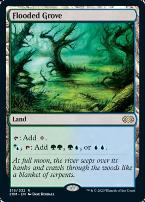 Flooded Grove (Double Masters) Near Mint Foil