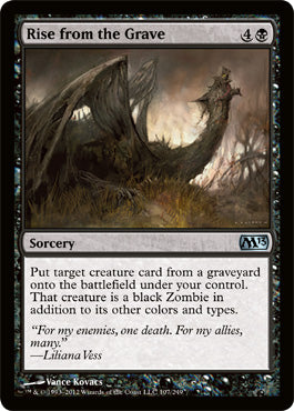Rise from the Grave (Magic 2013 Core Set) Medium Play Foil