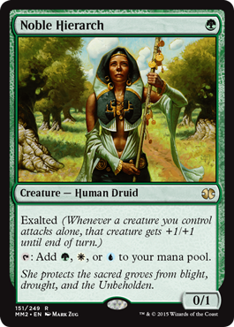 Noble Hierarch (Modern Masters 2015) Medium Play Foil