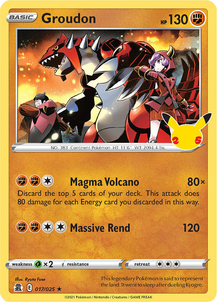 Groudon (017/025) [SWSH: Celebrations]