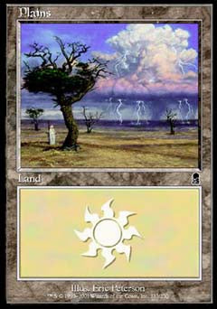 Plains (333) (Odyssey) Heavy Play Foil