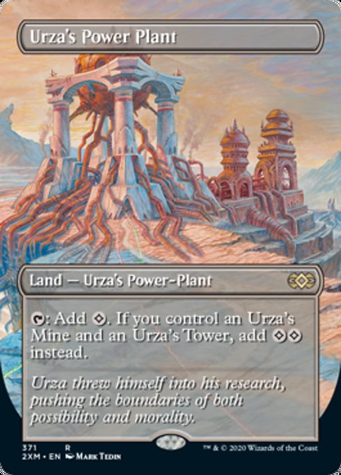 Urza's Power Plant (Borderless) (Double Masters) Light Play Foil