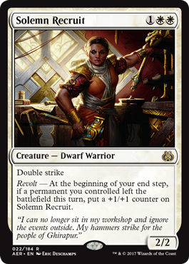 Solemn Recruit (Aether Revolt) Heavy Play
