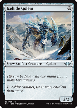 Icehide Golem (Modern Horizons) Medium Play