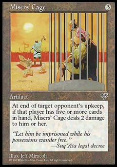 Misers' Cage (Mirage) Medium Play