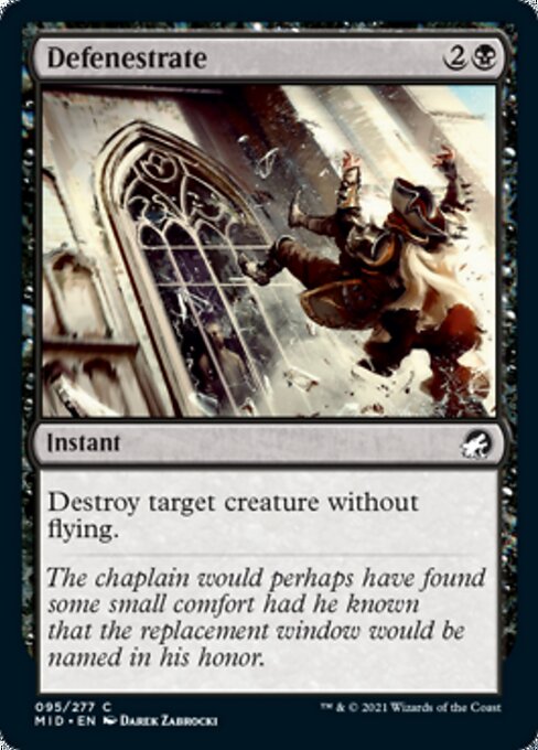 Defenestrate (Innistrad: Midnight Hunt) Near Mint Foil