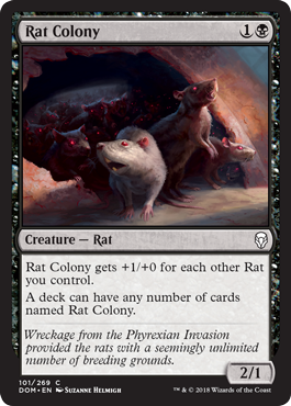 Rat Colony (Dominaria) Medium Play Foil
