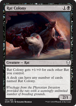 Rat Colony (Dominaria) Light Play Foil