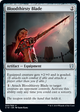 Bloodthirsty Blade (Commander 2019) Light Play