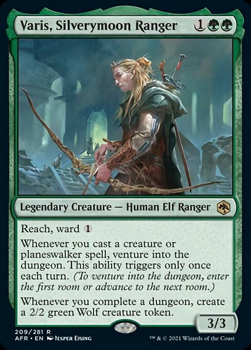 Varis, Silverymoon Ranger (Adventures in the Forgotten Realms) Light Play Foil