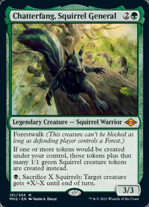 Chatterfang, Squirrel General (Modern Horizons 2) Near Mint